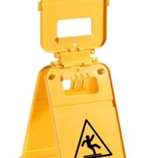 SEGNALE DI SICUREZZA "PAVIMENTO BAGNATO" IN PLASTICA GIALLO