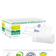 SALVIETTE ECOLABEL STICKER  "V" x 5000 PEZZI