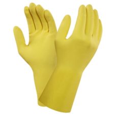 GUANTI IN GOMMA GIALLI CON FELPATURA MPBS BASIC